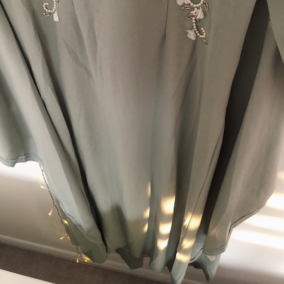 Sage long modest gown (NWOT) - Picture 7 of 13